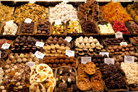 barcelona chocolate market 12 Divine Chocolate Shops