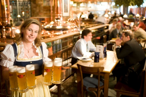 The Munich Airport Beer Garden