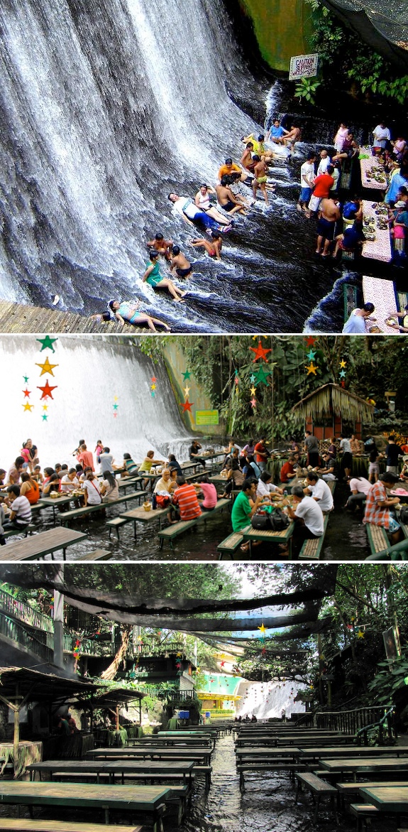 unusual restaurant waterfall philippines The Waterfalls Restaurant