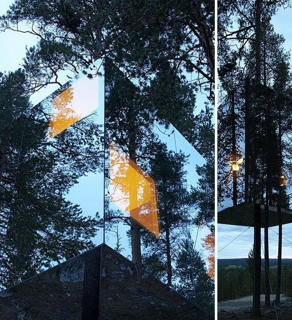 Unusual Hotels: The Invisible Treehouse Treehotel | Spot Cool Stuff: Travel
